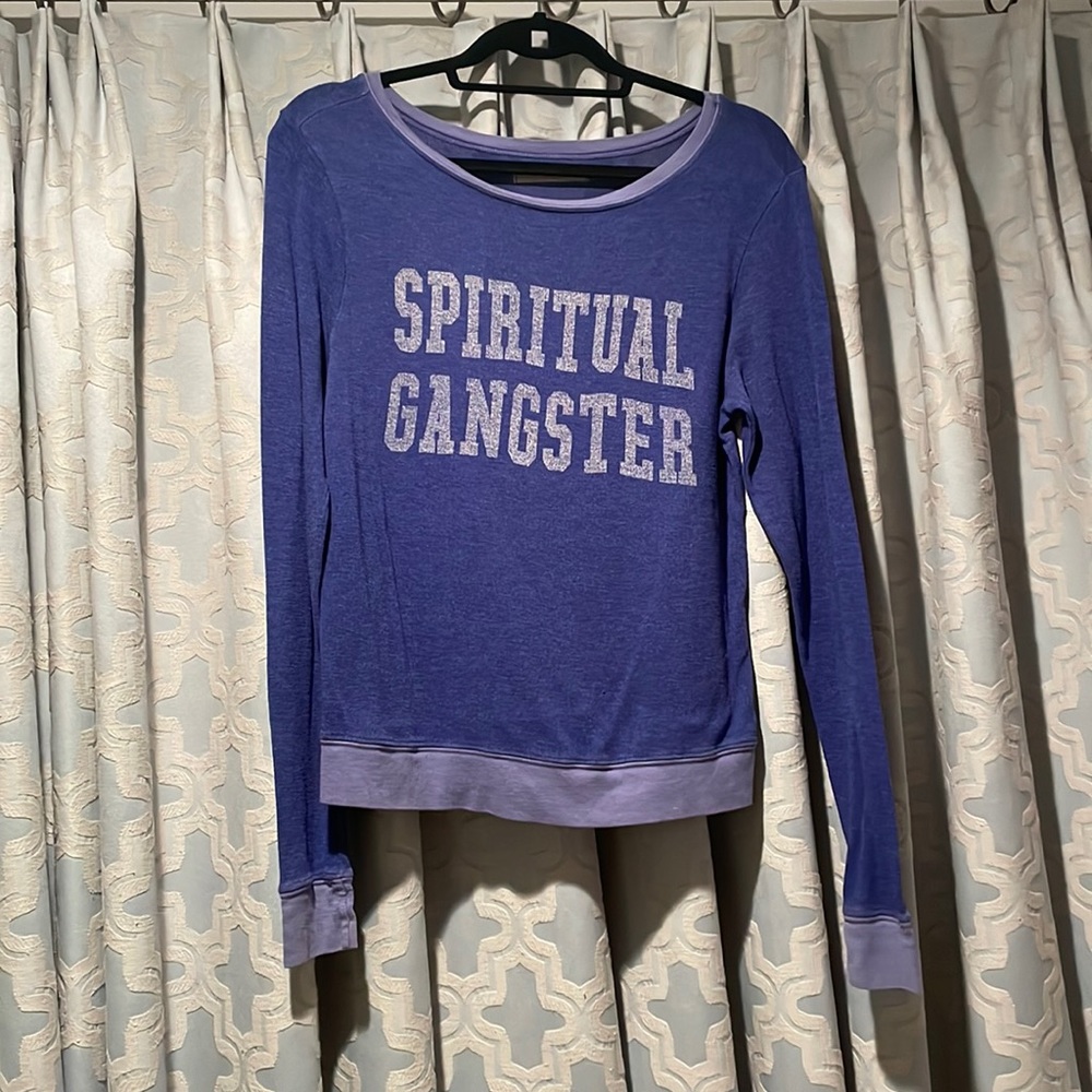 Purple spiritual gangster sweater